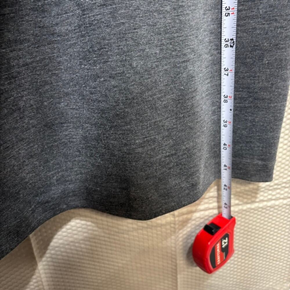 Long Tall Sally LTS Women's Gray Knit Dress Size M Zipper Pockets 3/4 Sleeve - Picture 9 of 11